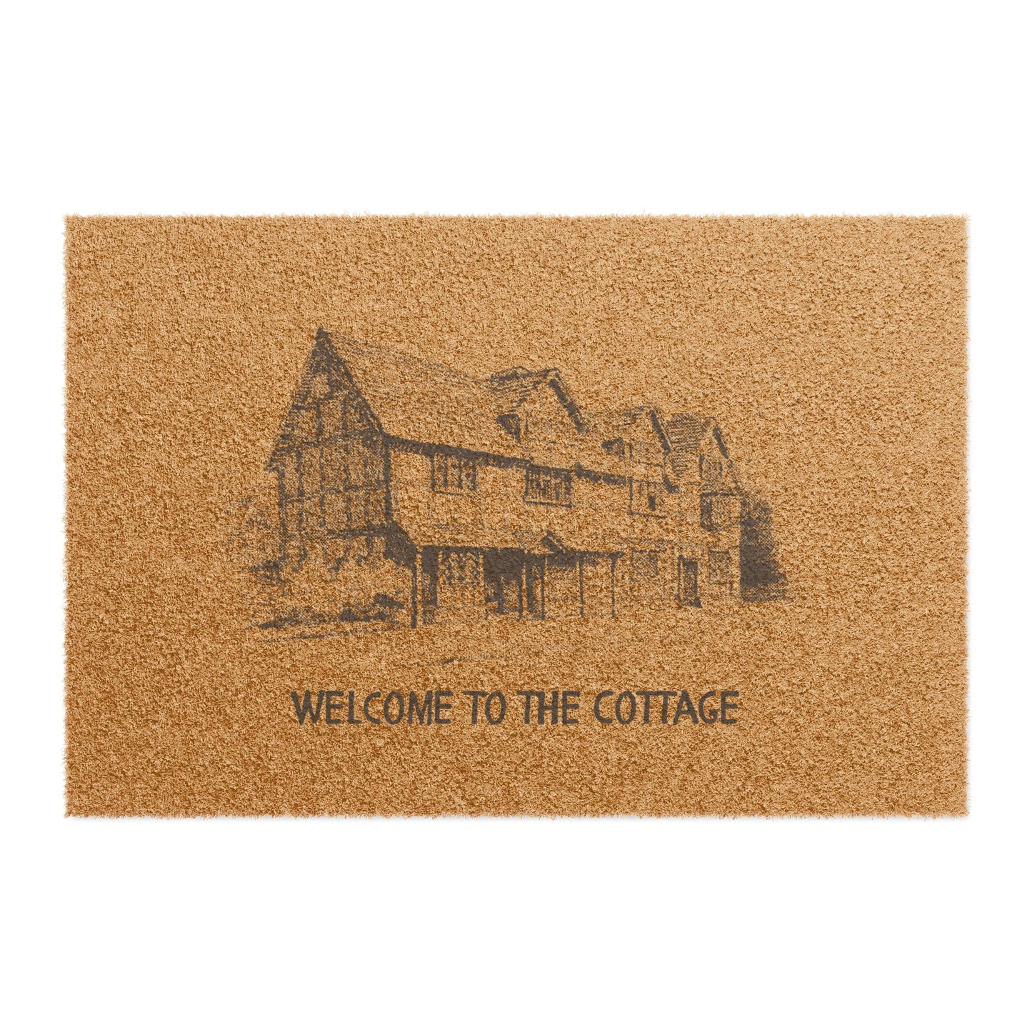 Welcome to the Cottage Doormat (Print Font)