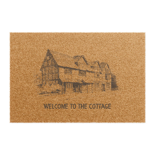 Welcome to the Cottage Doormat (Print Font)
