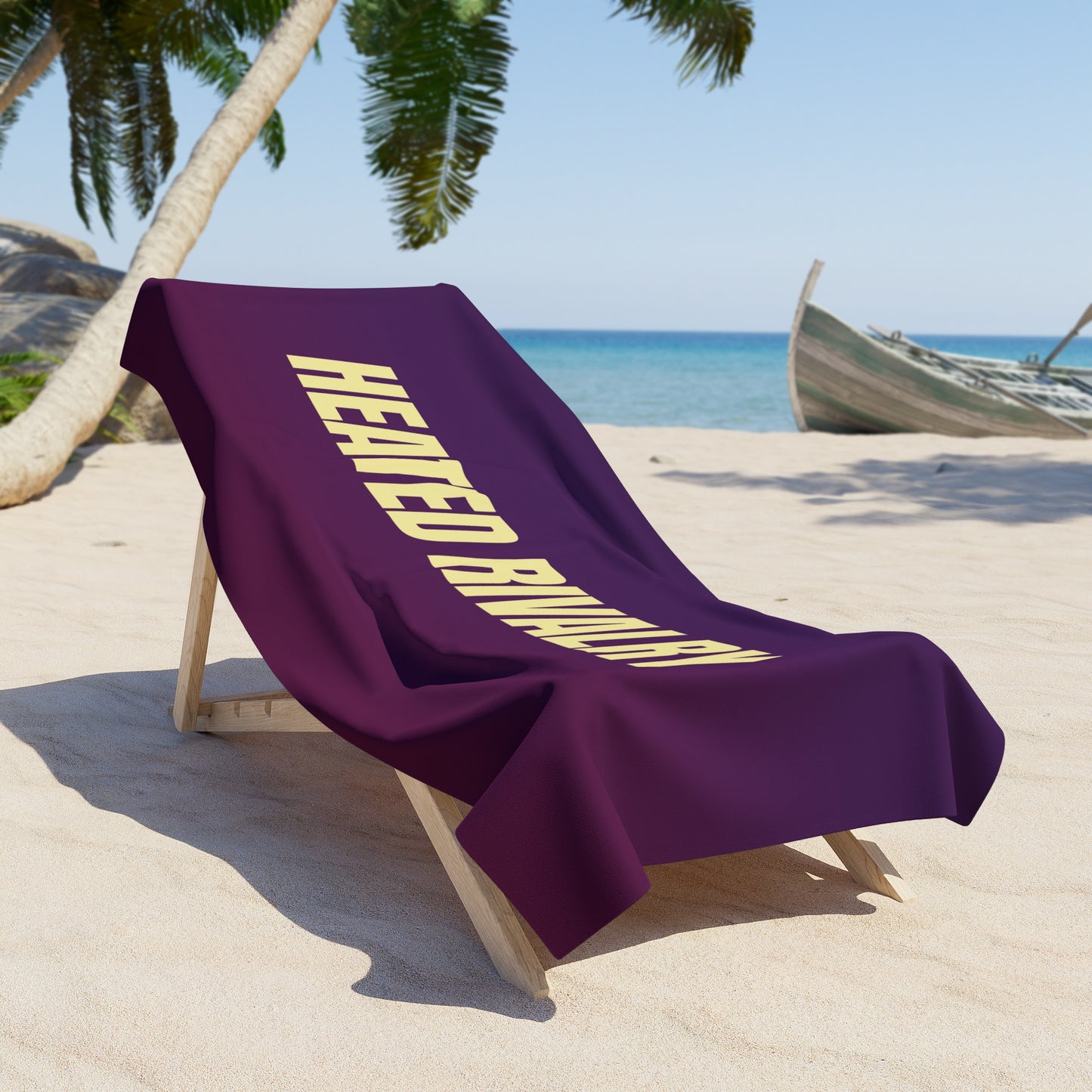 Heated Rivalry Beach Towel