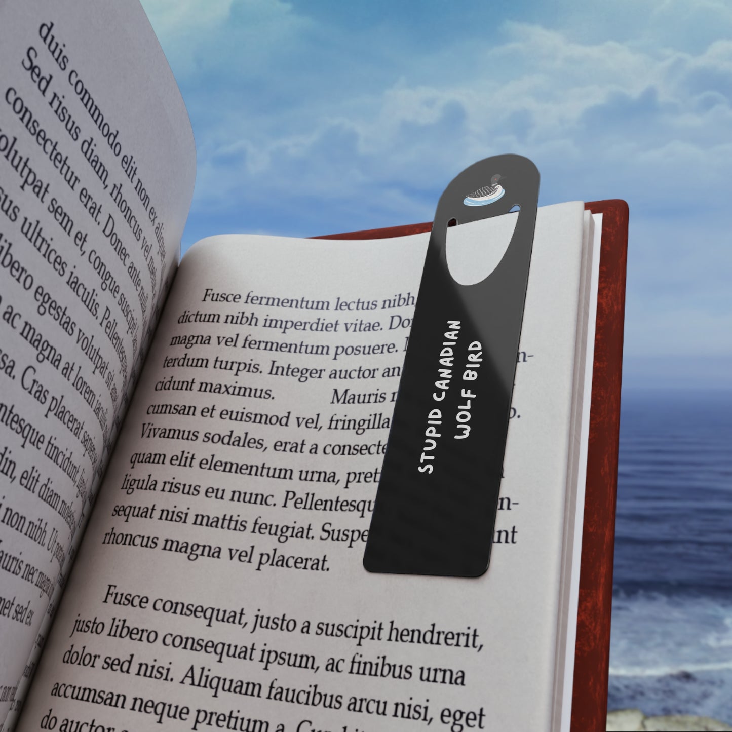 "Stupid Canadian Wolf Bird'" Bookmark