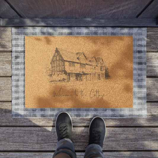 Welcome to the Cottage Doormat (Script Font)