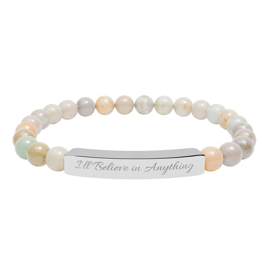 "I'll Believe in Anything" Beaded Bracelet