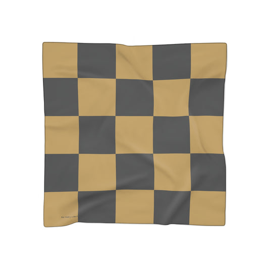 Boston Raiders Checkerboard Silk-Feel Scarf